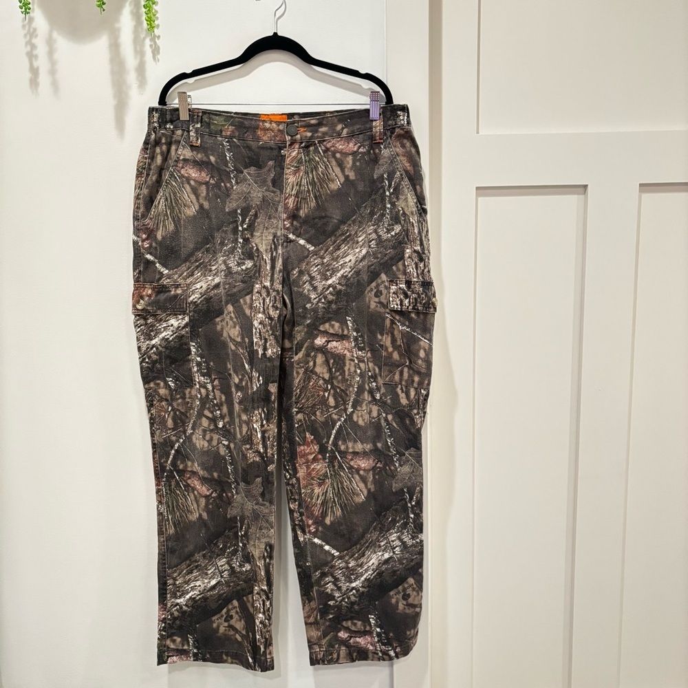 Field & Stream Mossy Oak Men's Camouflage Cargo Pants Cotton Blend Size XL